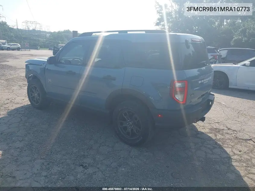 2021 Ford Bronco Sport Big Bend VIN: 3FMCR9B61MRA10773 Lot: 45578883
