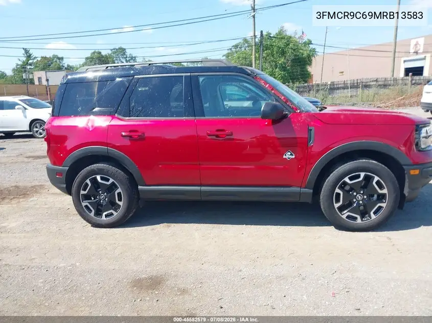 2021 Ford Bronco Sport Outer Banks VIN: 3FMCR9C69MRB13583 Lot: 45582579