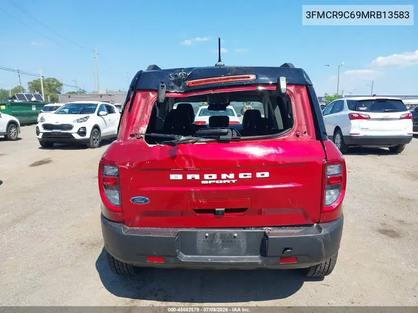 2021 Ford Bronco Sport Outer Banks VIN: 3FMCR9C69MRB13583 Lot: 45582579