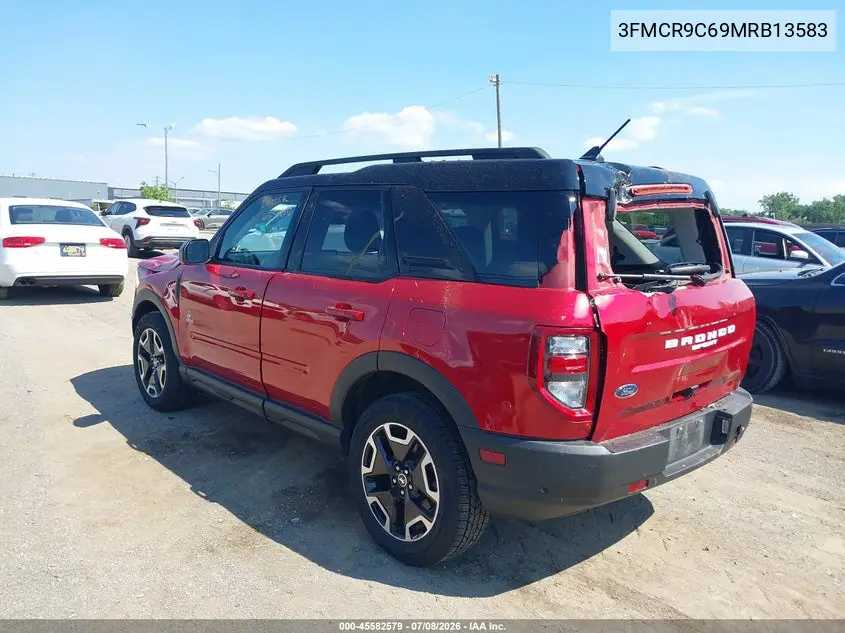 2021 Ford Bronco Sport Outer Banks VIN: 3FMCR9C69MRB13583 Lot: 45582579