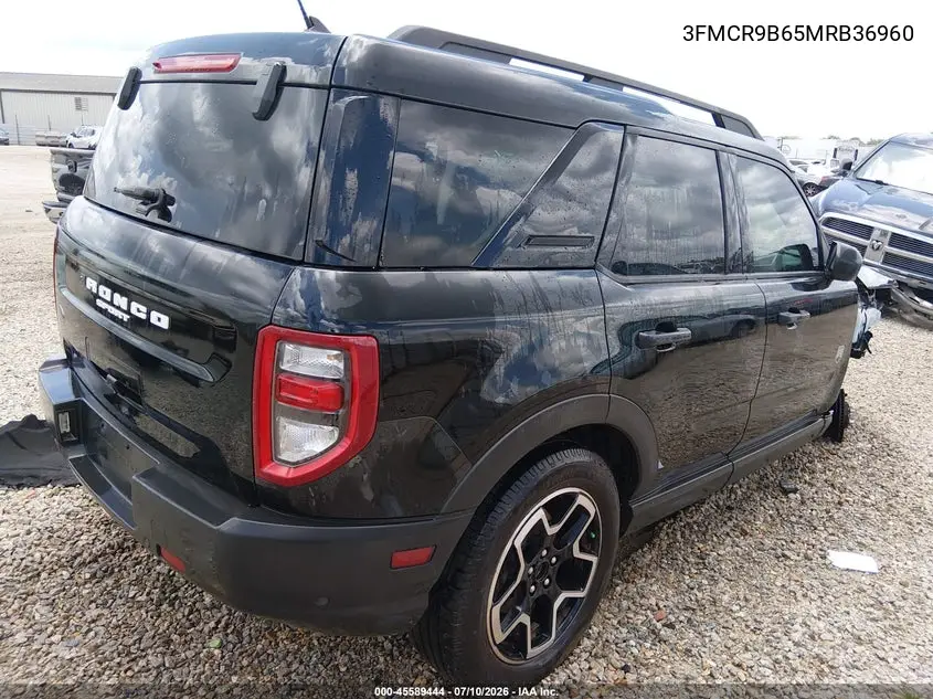 2021 Ford Bronco Sport Big Bend VIN: 3FMCR9B65MRB36960 Lot: 45589444