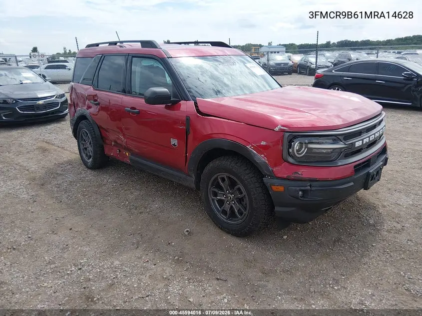 2021 Ford Bronco Sport Big Bend VIN: 3FMCR9B61MRA14628 Lot: 45594016