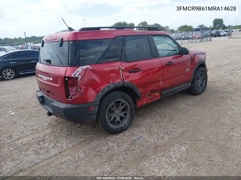 2021 Ford Bronco Sport Big Bend VIN: 3FMCR9B61MRA14628 Lot: 45594016