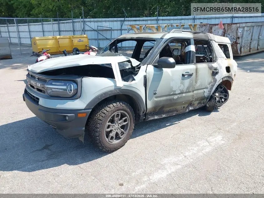 2021 Ford Bronco Sport Big Bend VIN: 3FMCR9B65MRA28516 Lot: 45594111