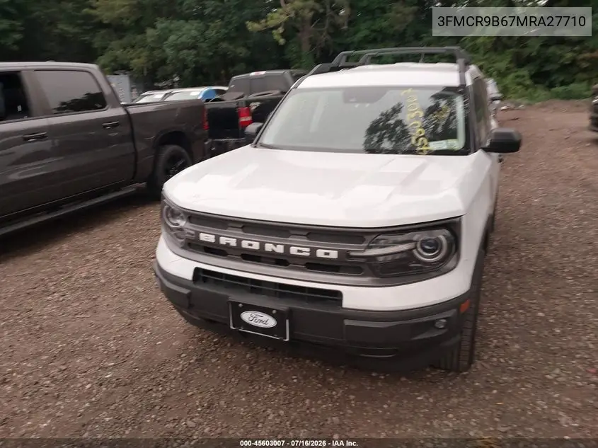 3FMCR9B67MRA27710 2021 Ford Bronco Sport Big Bend
