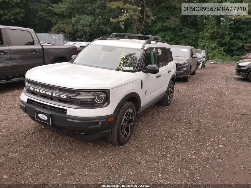 3FMCR9B67MRA27710 2021 Ford Bronco Sport Big Bend