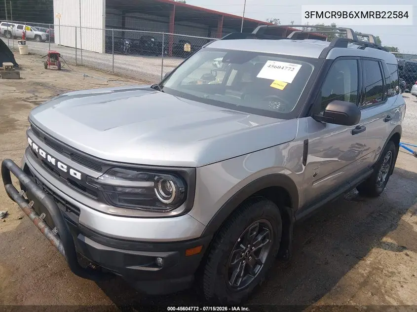 2021 Ford Bronco Sport Big Bend VIN: 3FMCR9B6XMRB22584 Lot: 45604772