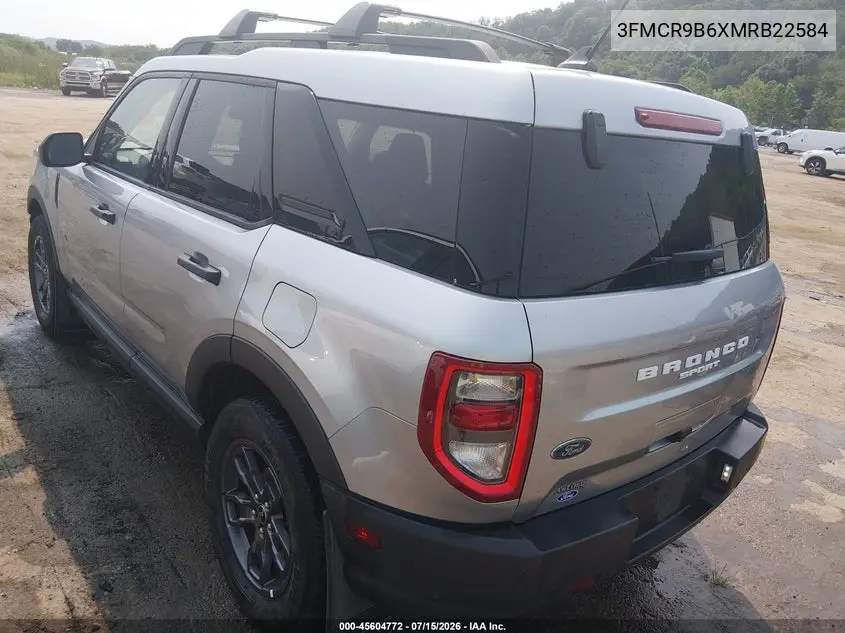 2021 Ford Bronco Sport Big Bend VIN: 3FMCR9B6XMRB22584 Lot: 45604772