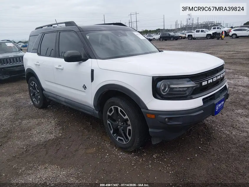 2021 Ford Bronco Sport Outer Banks VIN: 3FMCR9C67MRA39824 Lot: 45617457