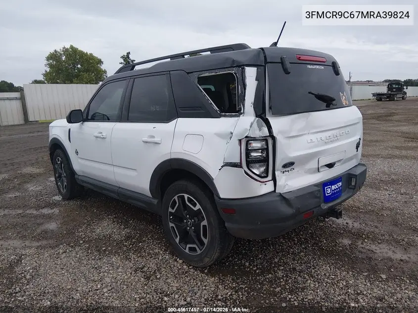 2021 Ford Bronco Sport Outer Banks VIN: 3FMCR9C67MRA39824 Lot: 45617457
