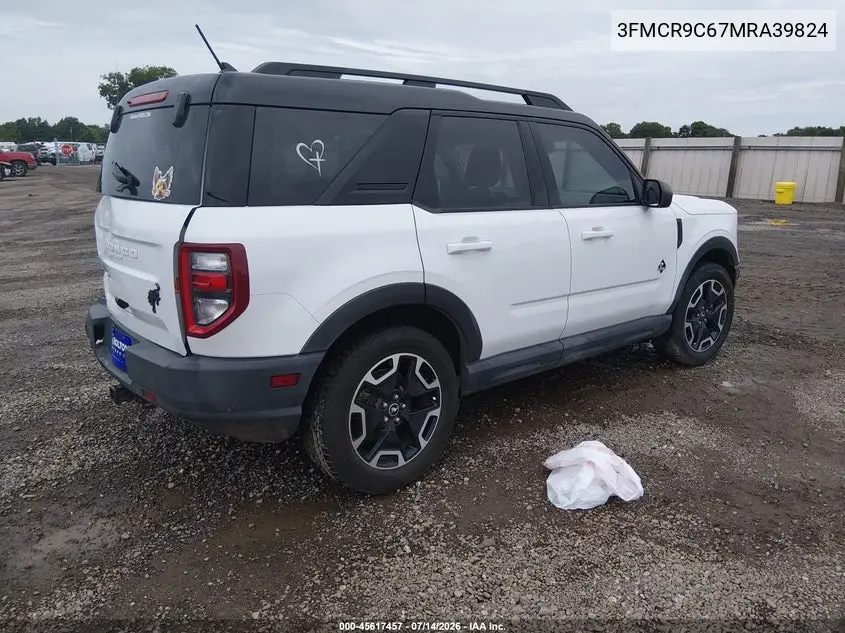 2021 Ford Bronco Sport Outer Banks VIN: 3FMCR9C67MRA39824 Lot: 45617457