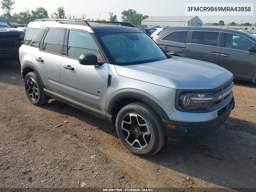 2021 Ford Bronco Sport Big Bend VIN: 3FMCR9B69MRA43858 Lot: 45617939