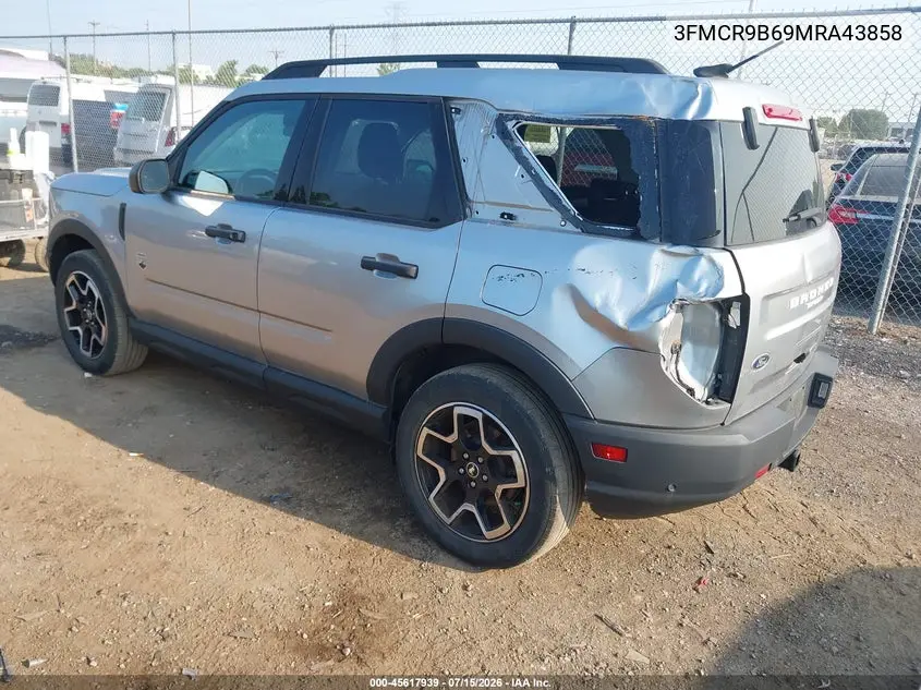 2021 Ford Bronco Sport Big Bend VIN: 3FMCR9B69MRA43858 Lot: 45617939