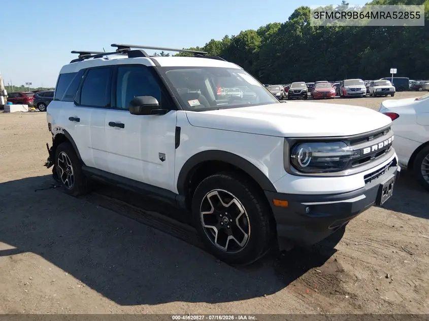 2021 Ford Bronco Sport Big Bend VIN: 3FMCR9B64MRA52855 Lot: 45620827