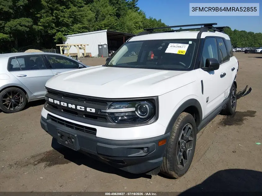 2021 Ford Bronco Sport Big Bend VIN: 3FMCR9B64MRA52855 Lot: 45620827