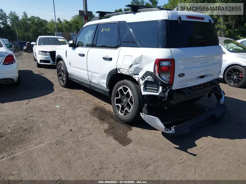 2021 Ford Bronco Sport Big Bend VIN: 3FMCR9B64MRA52855 Lot: 45620827