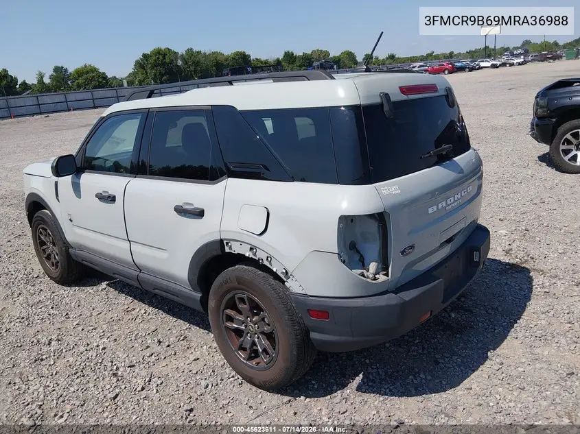 2021 Ford Bronco Sport Big Bend VIN: 3FMCR9B69MRA36988 Lot: 45623611