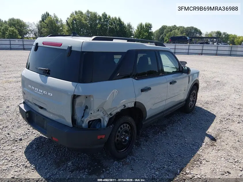 2021 Ford Bronco Sport Big Bend VIN: 3FMCR9B69MRA36988 Lot: 45623611