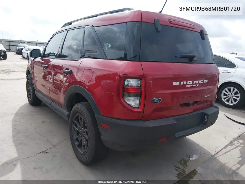 2021 Ford Bronco Sport Big Bend VIN: 3FMCR9B68MRB01720 Lot: 45626512