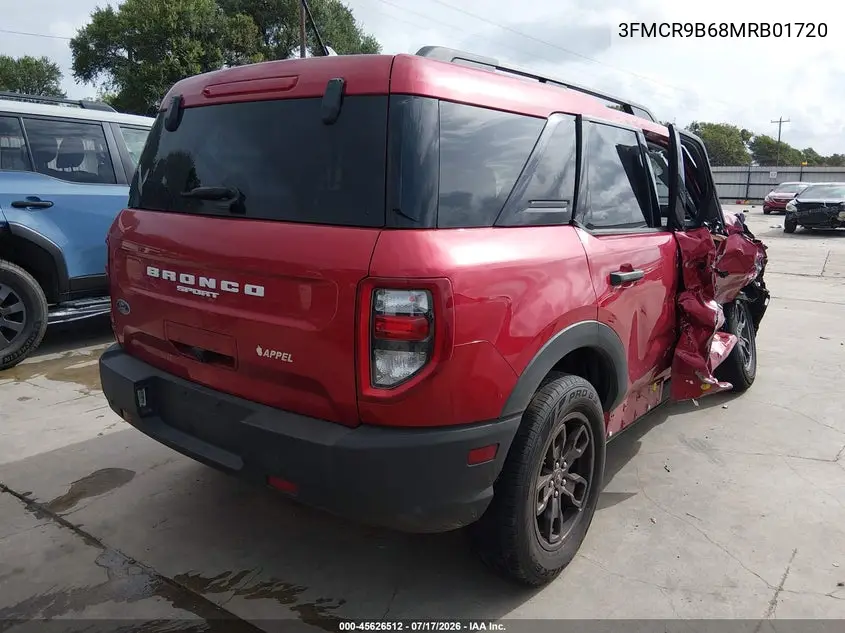 2021 Ford Bronco Sport Big Bend VIN: 3FMCR9B68MRB01720 Lot: 45626512