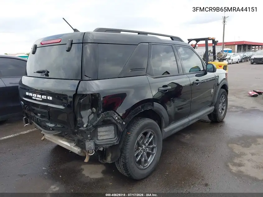 2021 Ford Bronco Sport Big Bend VIN: 3FMCR9B65MRA44151 Lot: 45629318