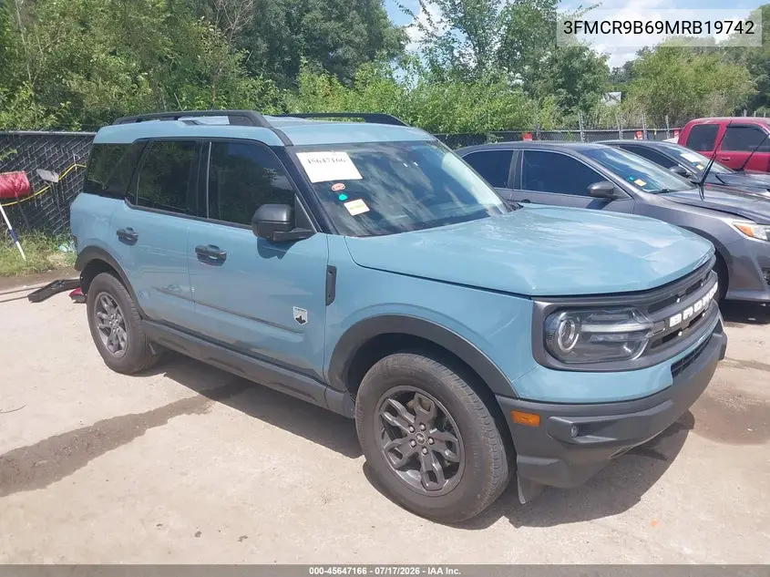 2021 Ford Bronco Sport Big Bend VIN: 3FMCR9B69MRB19742 Lot: 45647166