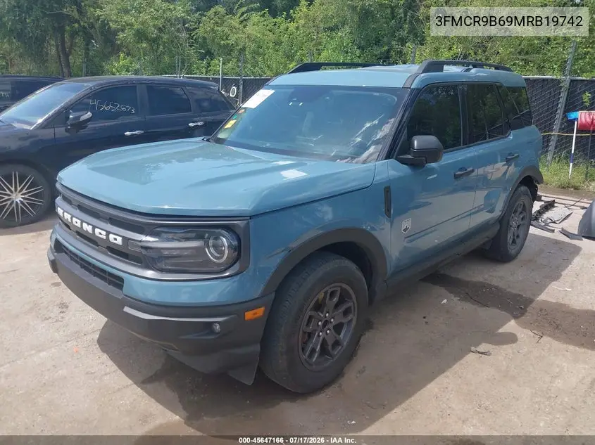 2021 Ford Bronco Sport Big Bend VIN: 3FMCR9B69MRB19742 Lot: 45647166
