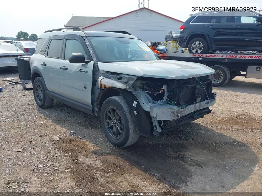 2021 Ford Bronco Sport Big Bend VIN: 3FMCR9B61MRA09929 Lot: 45653927