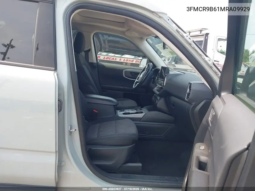 2021 Ford Bronco Sport Big Bend VIN: 3FMCR9B61MRA09929 Lot: 45653927