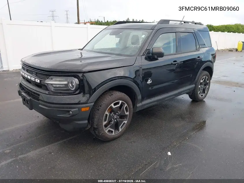 2021 Ford Bronco Sport Outer Banks VIN: 3FMCR9C61MRB09060 Lot: 45658327