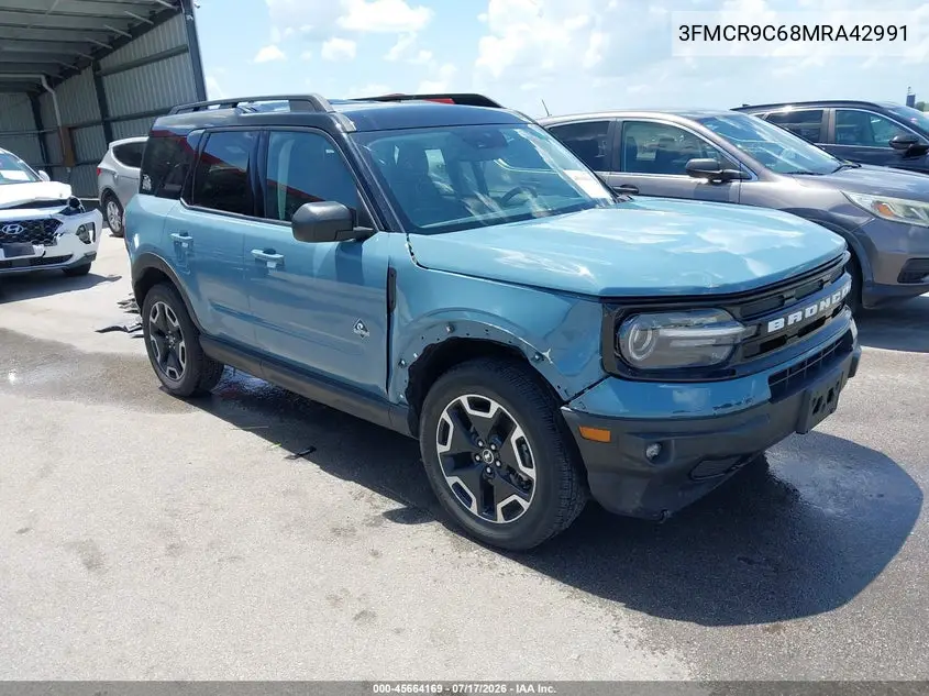 2021 Ford Bronco Sport Outer Banks VIN: 3FMCR9C68MRA42991 Lot: 45664169