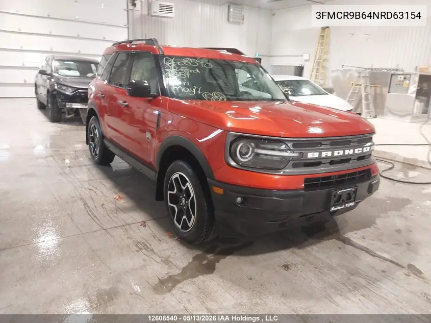 2022 Ford Bronco Sport Big Bend VIN: 3FMCR9B64NRD63154 Lot: 12608540