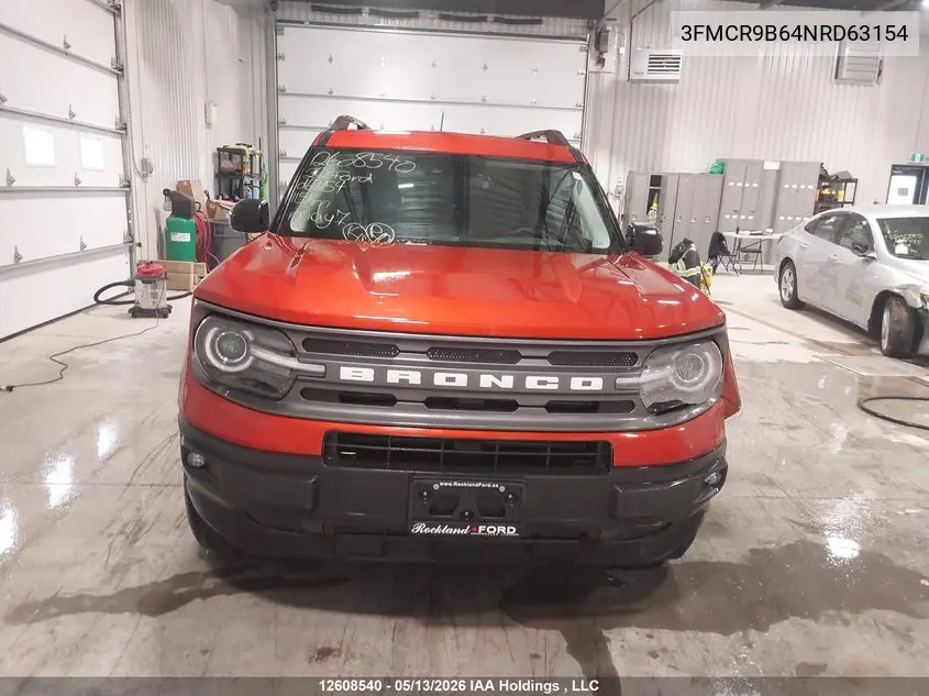 2022 Ford Bronco Sport Big Bend VIN: 3FMCR9B64NRD63154 Lot: 12608540