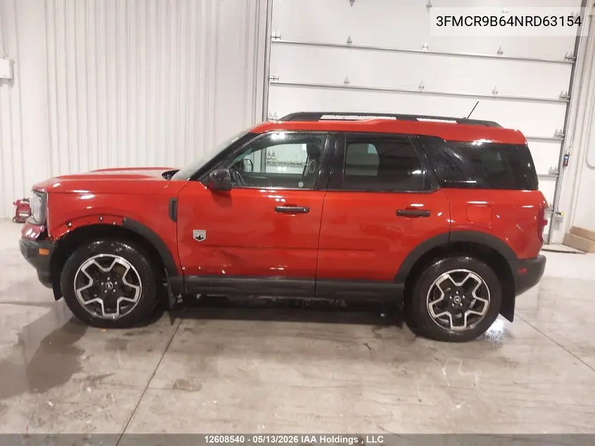 2022 Ford Bronco Sport Big Bend VIN: 3FMCR9B64NRD63154 Lot: 12608540