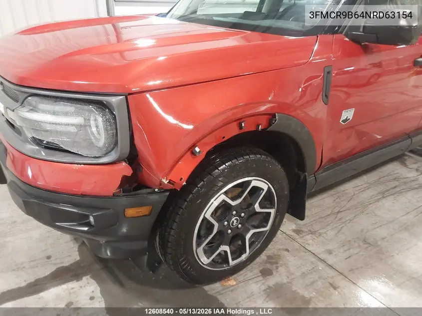 2022 Ford Bronco Sport Big Bend VIN: 3FMCR9B64NRD63154 Lot: 12608540