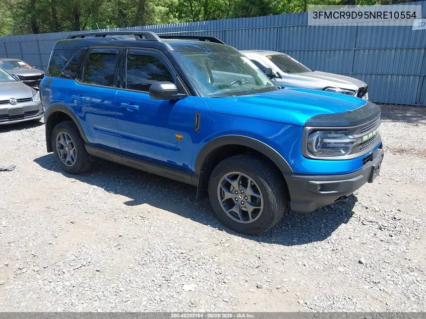 2022 Ford Bronco Sport Badlands VIN: 3FMCR9D95NRE10554 Lot: 45292164