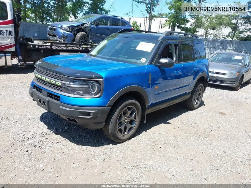 2022 Ford Bronco Sport Badlands VIN: 3FMCR9D95NRE10554 Lot: 45292164