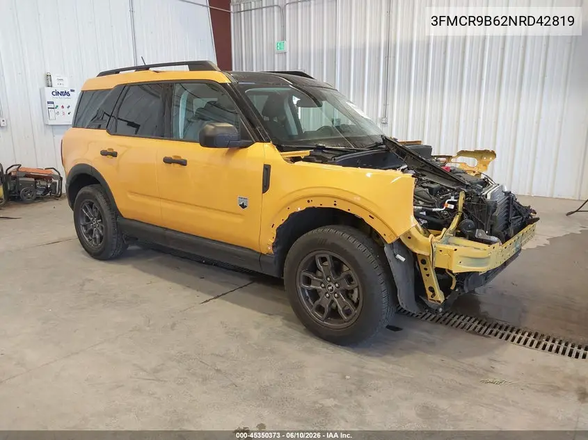 2022 Ford Bronco Sport Big Bend VIN: 3FMCR9B62NRD42819 Lot: 45350373
