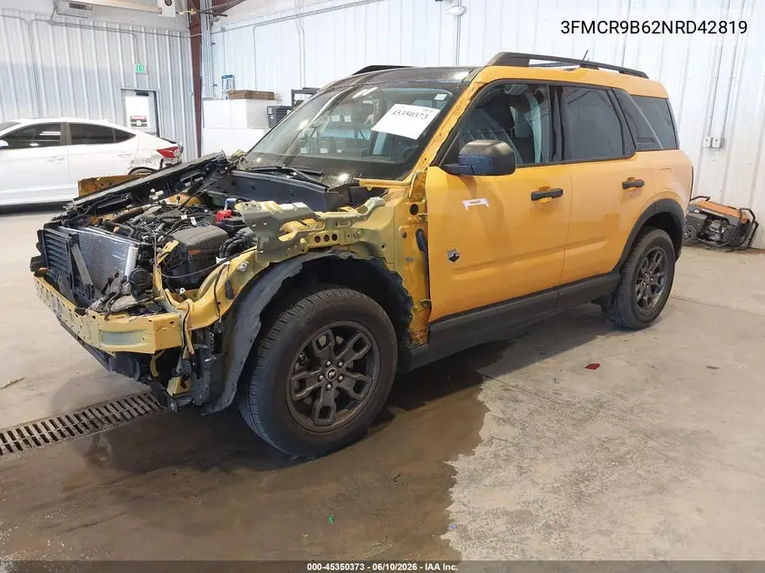 2022 Ford Bronco Sport Big Bend VIN: 3FMCR9B62NRD42819 Lot: 45350373