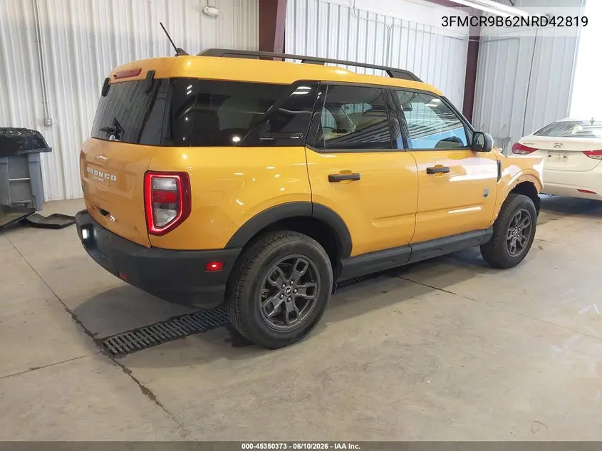 2022 Ford Bronco Sport Big Bend VIN: 3FMCR9B62NRD42819 Lot: 45350373