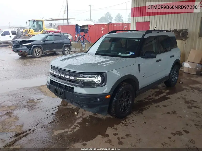 2022 Ford Bronco Sport Big Bend VIN: 3FMCR9B60NRD97236 Lot: 45376262