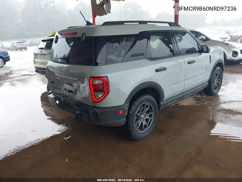 2022 Ford Bronco Sport Big Bend VIN: 3FMCR9B60NRD97236 Lot: 45376262