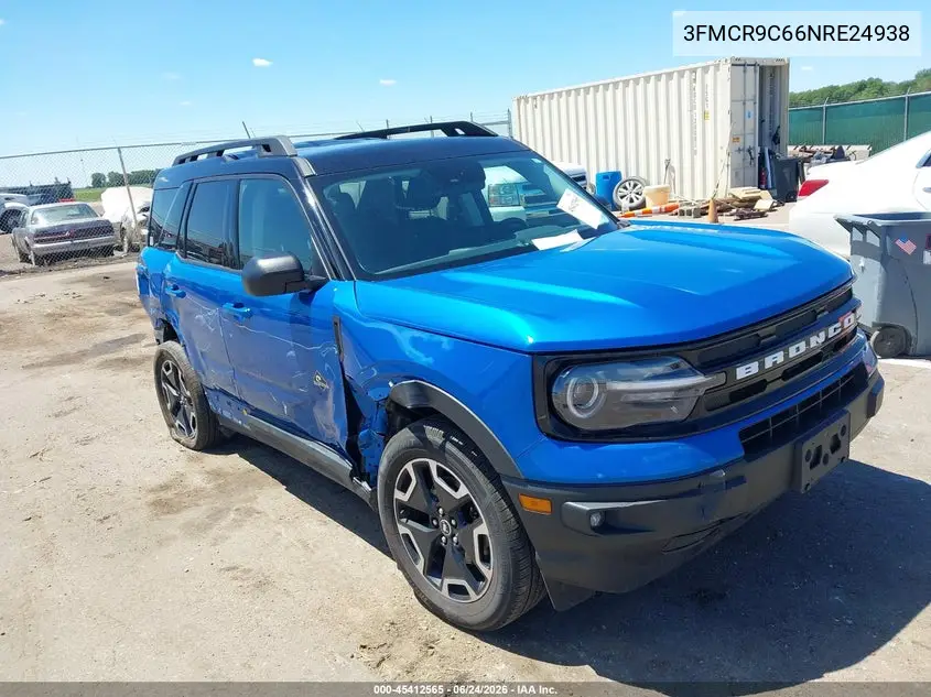 2022 Ford Bronco Sport Outer Banks VIN: 3FMCR9C66NRE24938 Lot: 45412565