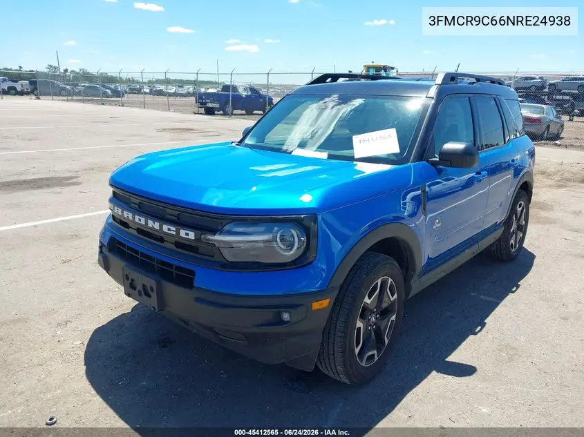 2022 Ford Bronco Sport Outer Banks VIN: 3FMCR9C66NRE24938 Lot: 45412565