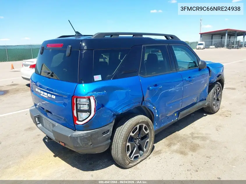 2022 Ford Bronco Sport Outer Banks VIN: 3FMCR9C66NRE24938 Lot: 45412565