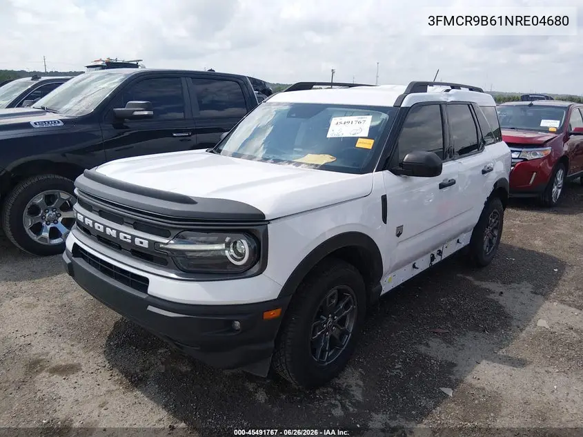 2022 Ford Bronco Sport Big Bend VIN: 3FMCR9B61NRE04680 Lot: 45491767