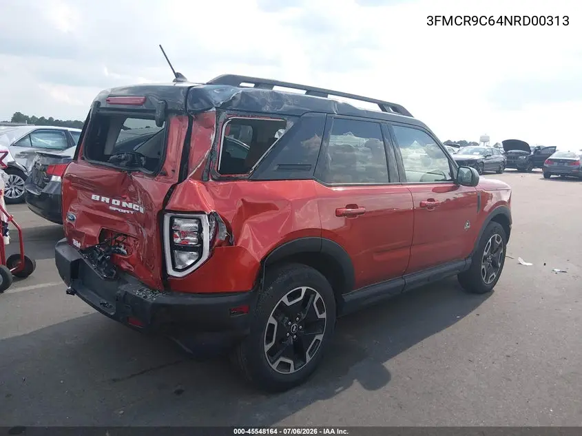 2022 Ford Bronco Sport Outer Banks VIN: 3FMCR9C64NRD00313 Lot: 45548164