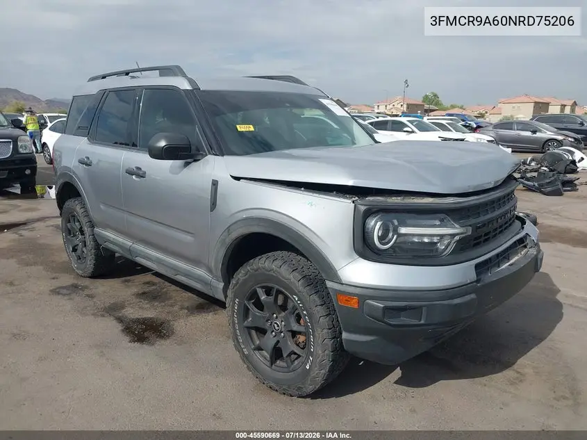 2022 Ford Bronco Sport VIN: 3FMCR9A60NRD75206 Lot: 45590669