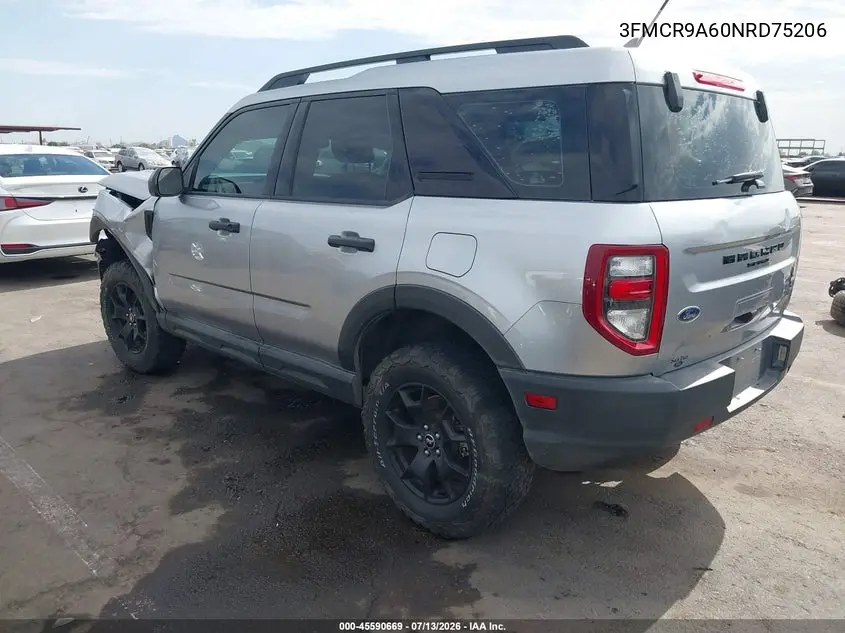 2022 Ford Bronco Sport VIN: 3FMCR9A60NRD75206 Lot: 45590669