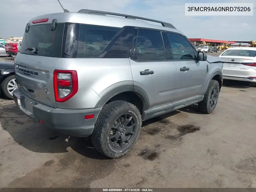 2022 Ford Bronco Sport VIN: 3FMCR9A60NRD75206 Lot: 45590669